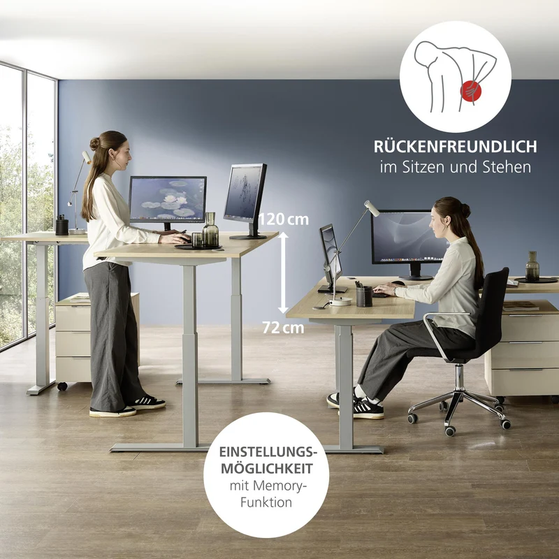 Komplettbüro Büro-Set SANTORIN VIII Riva Eiche & Glas Cashmere 7-teilig