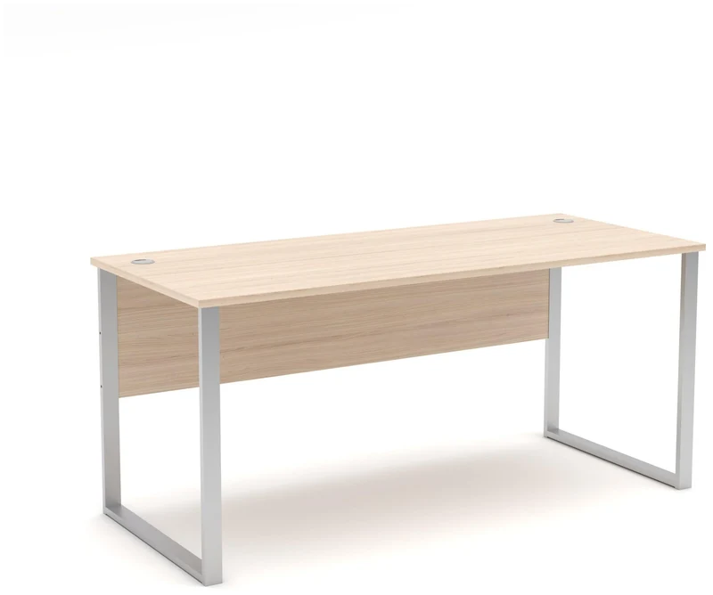 Komplettbüro Büro-Set SANTORIN V Riva Eiche & Glas Cashmere 7-teilig