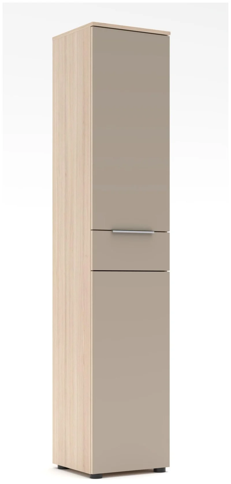 SANTORIN Aktenschrank 40 cm Riva Eiche Melamin mit Glas-Front