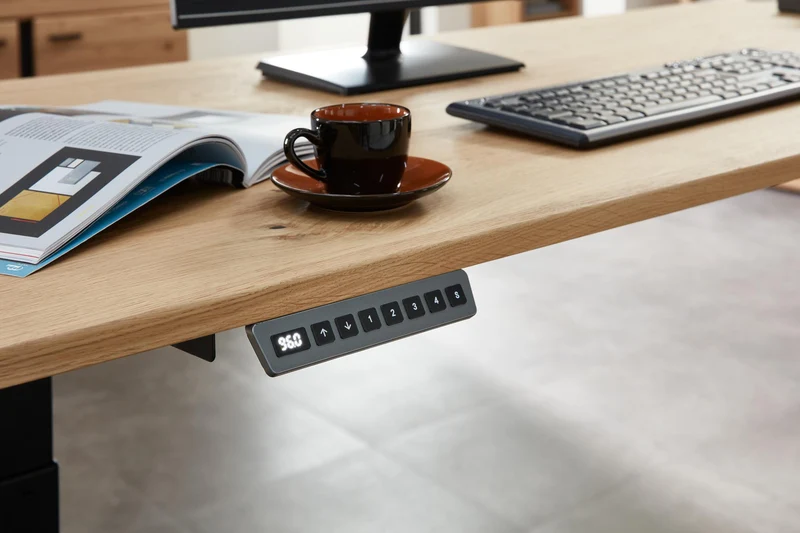 Komplettbüro SONOS I 10-teilig Front Altesche Massivholz gebürstet