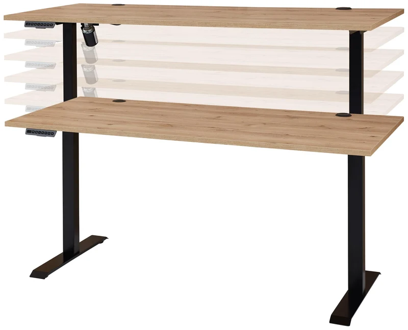 Komplettbüro SONOS I 10-teilig Front Altesche Massivholz gebürstet