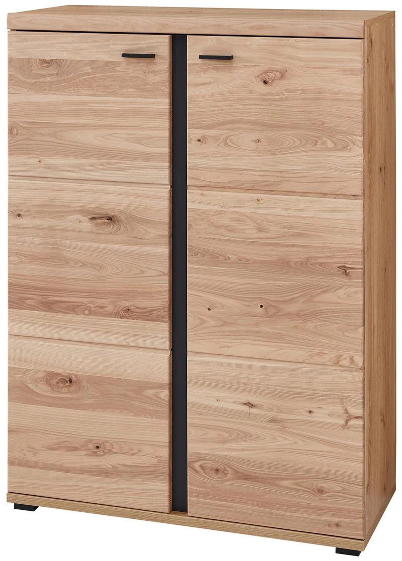 Komplettbüro SONOS V 6-teilig Front Altesche Massivholz gebürstet