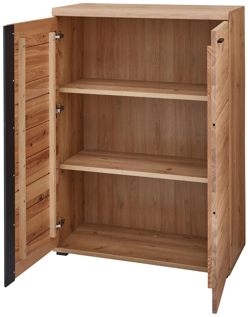 Komplettbüro SONOS V 6-teilig Front Altesche Massivholz gebürstet