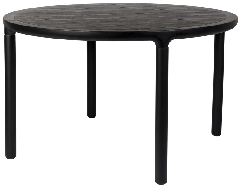 Design Esstisch STORM rund Ø 128 cm von Zuiver Schwarz lackiert