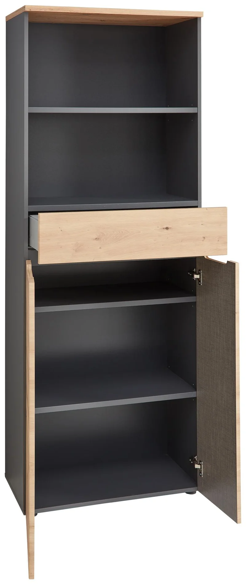 Komplettbüro MEMPHIS I 11-teilig Front Artisan Eiche Korpus Graphit