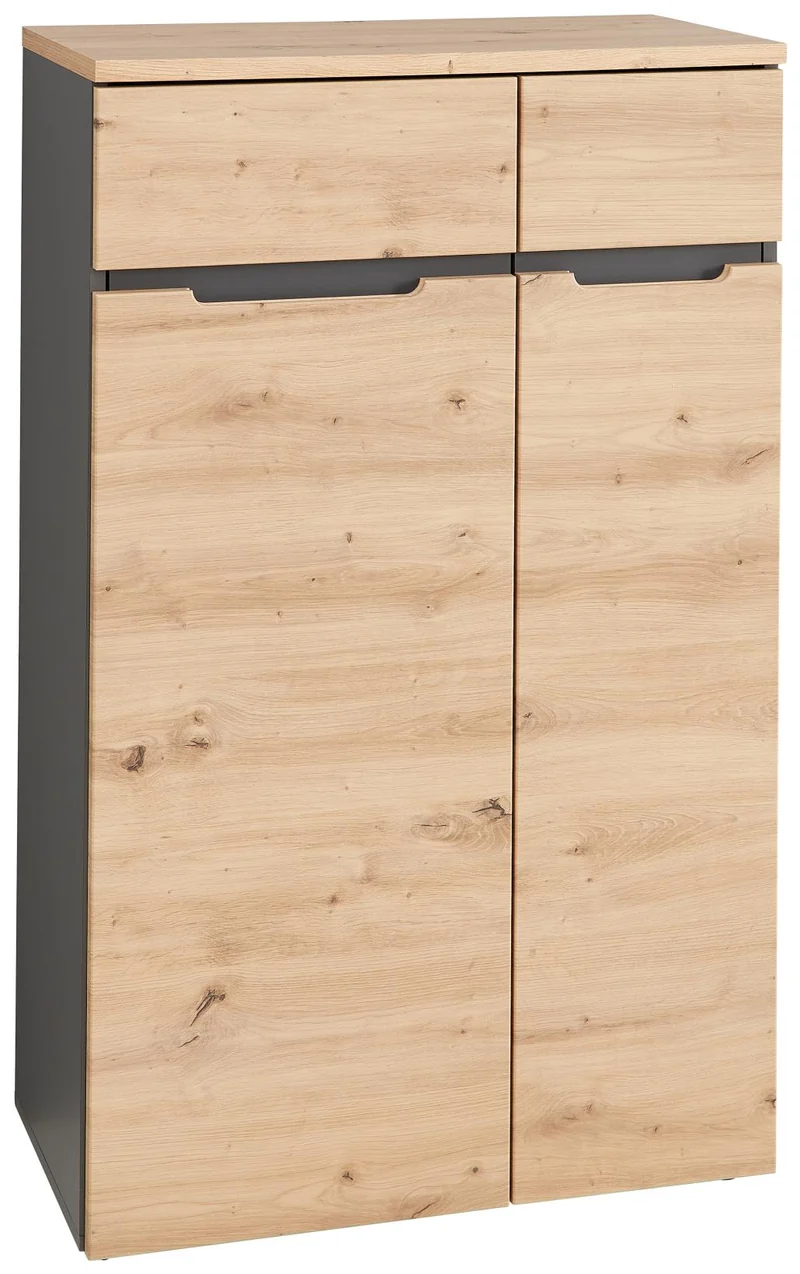 Komplettbüro MEMPHIS I 11-teilig Front Artisan Eiche Korpus Graphit