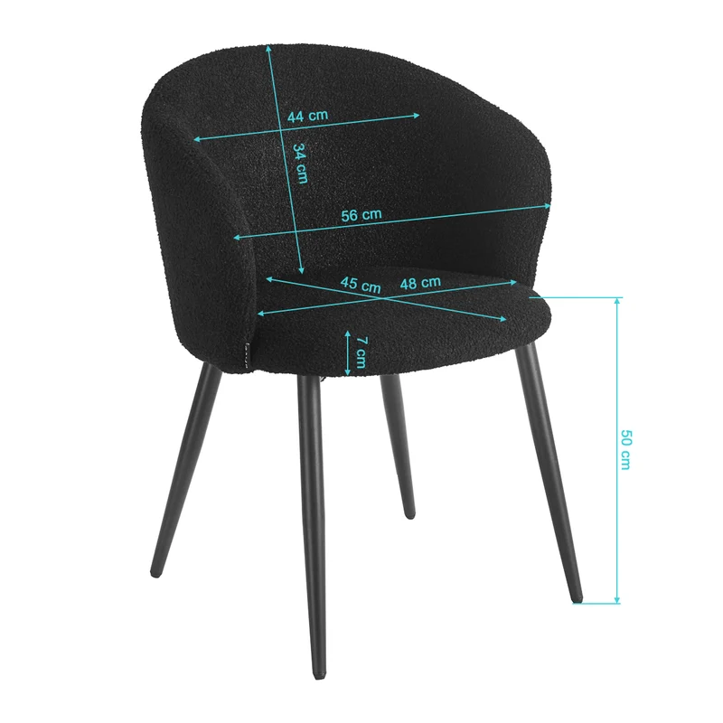 Stuhl 4Rico Asola Schwarz