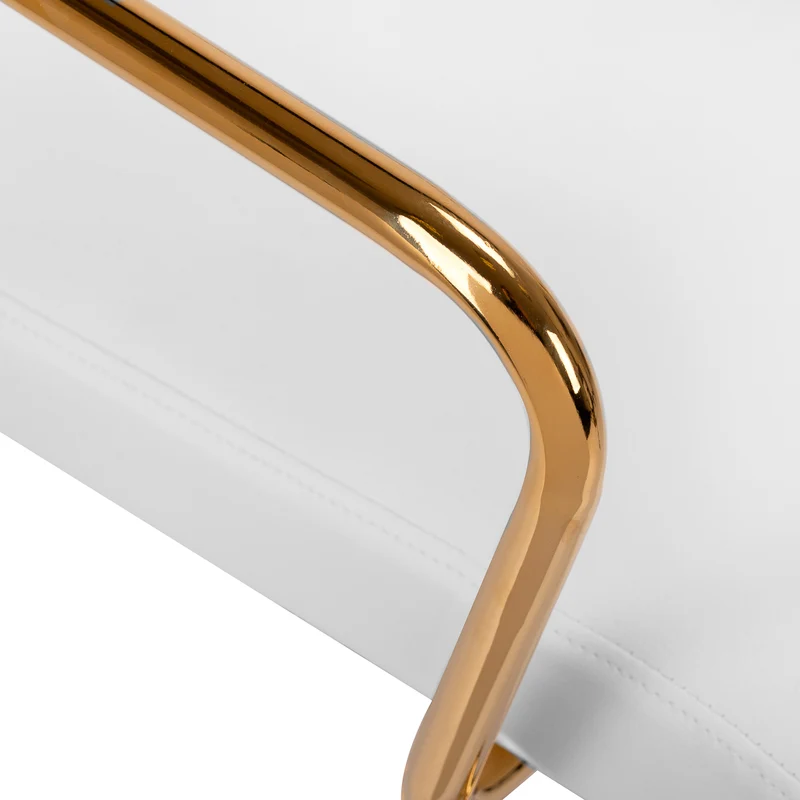 Salonstuhl mit Armlehnen QS-OF211G Gold-Creme