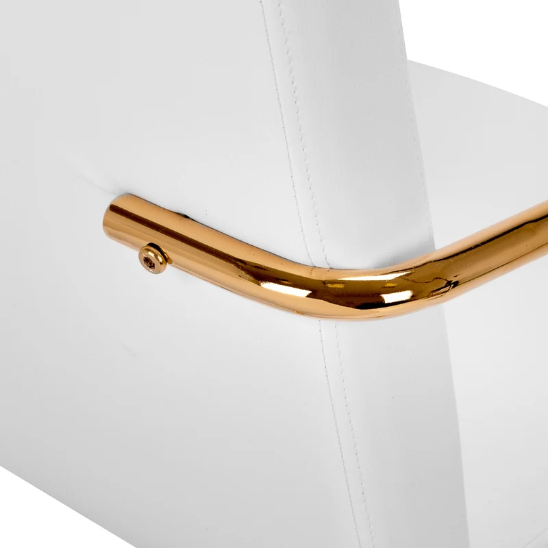 Salonstuhl mit Armlehnen QS-OF211G Gold-Creme