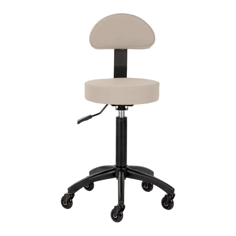 Rollhocker mit Rückenlehne Gabbiano D026 Beige