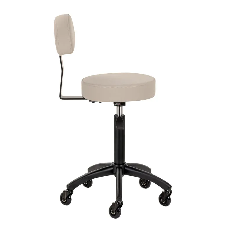 Rollhocker mit Rückenlehne Gabbiano D026 Beige