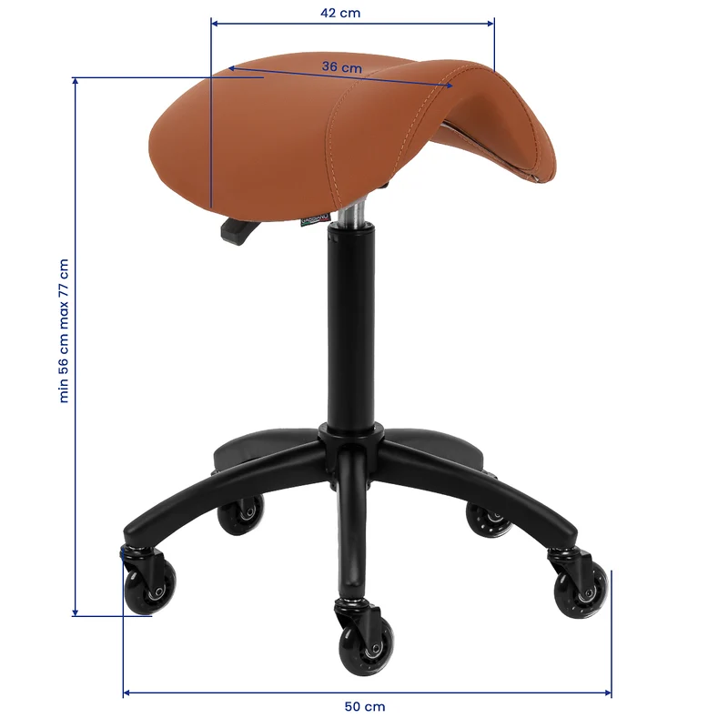 Sattelhocker Verstellbar Gabbiano D032 Braun