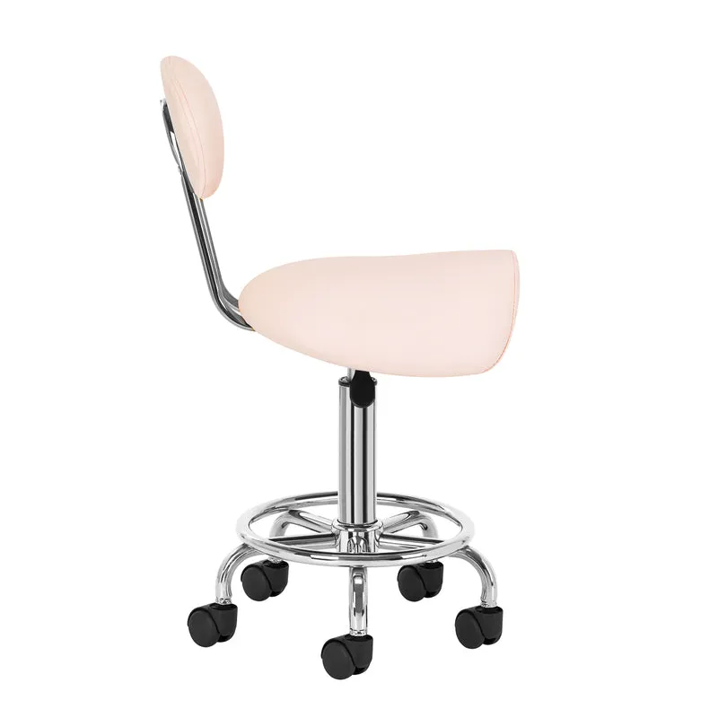 Sattelhocker Höhenverstellbar mit Rückenlehne 6001 Rosa