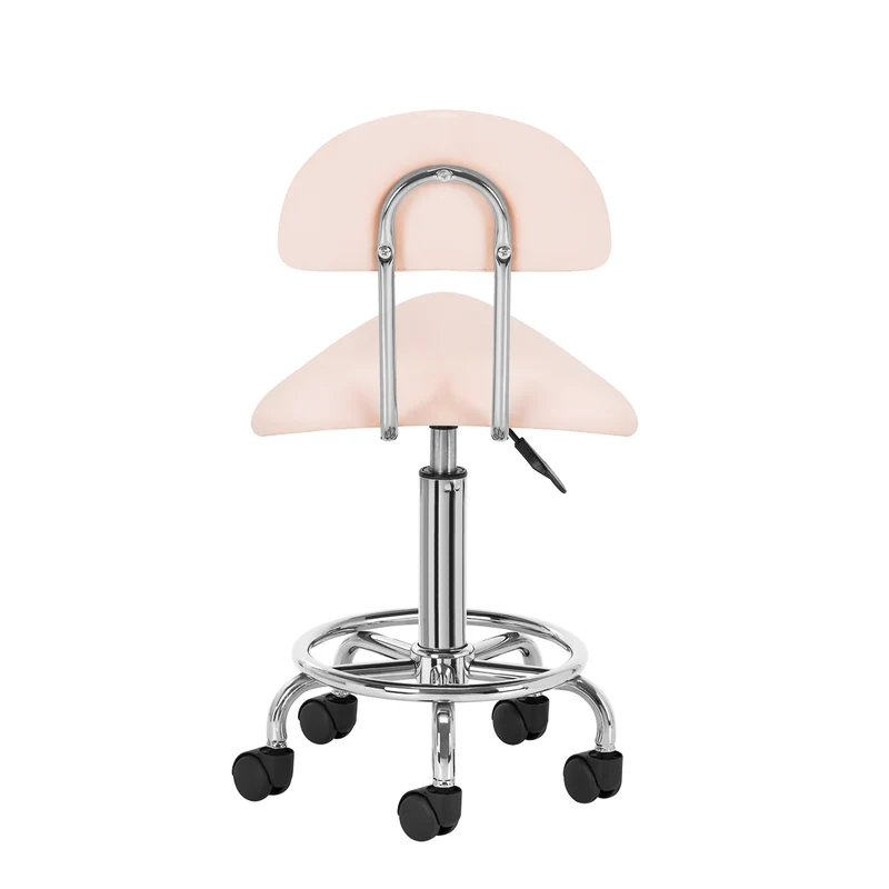 Sattelhocker Höhenverstellbar mit Rückenlehne 6001 Rosa