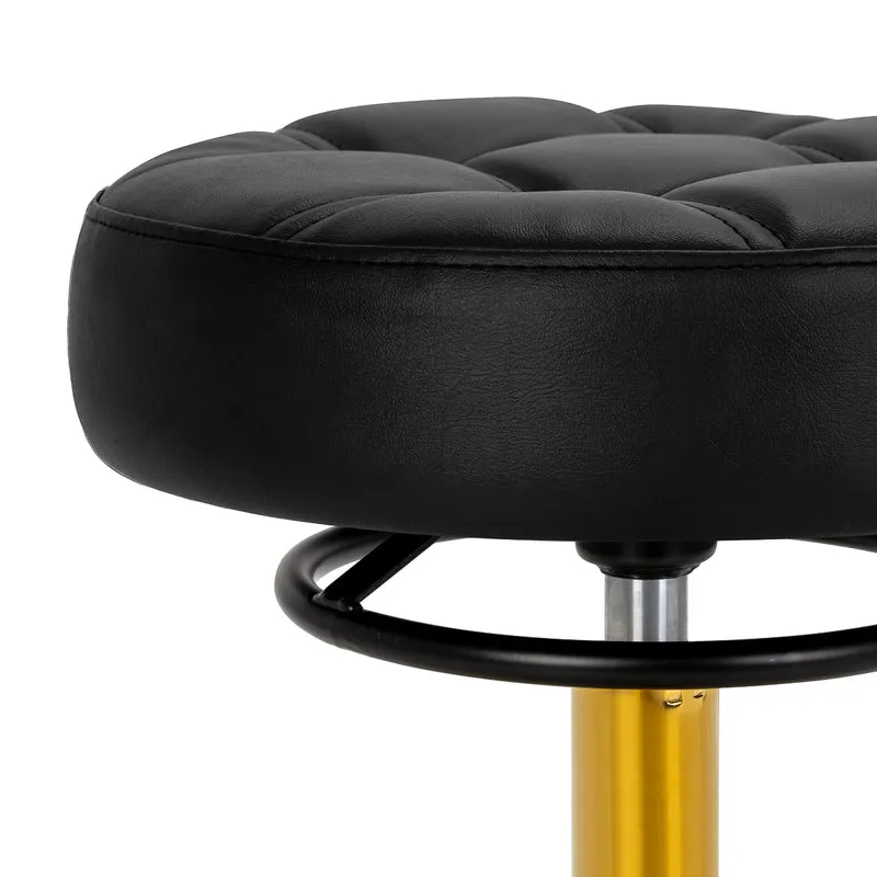 Rollhocker Höhenverstellbar Gabbiano D054G Schwarz-Gold