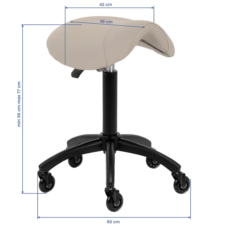 Sattelhocker Verstellbar Gabbiano D032 Beige