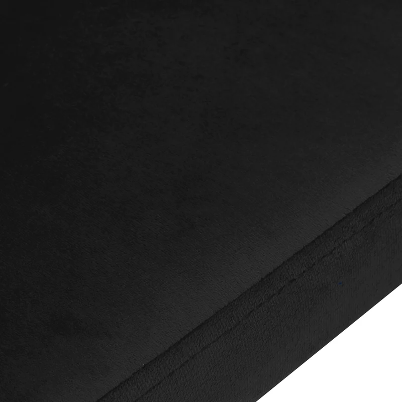 Stuhl Höhenverstellbar mit Lehne 4Rico QS-GW06G Samt Schwarz