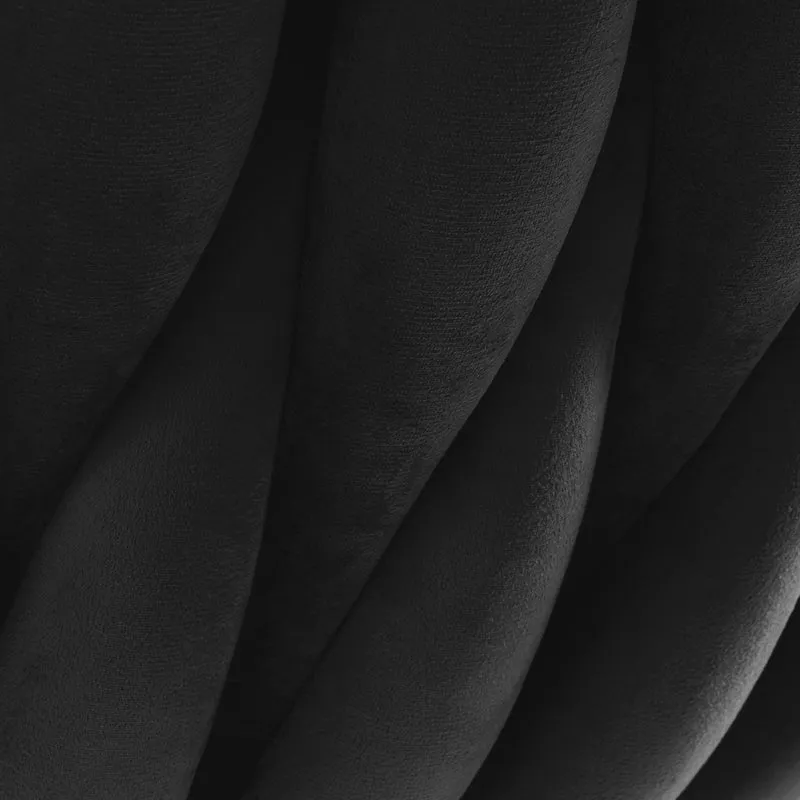 Stuhl Höhenverstellbar mit Lehne 4Rico QS-GW06G Samt Schwarz