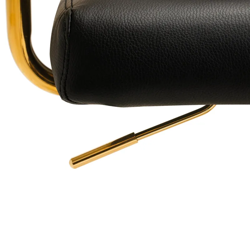 Drehstuhl Höhenverstellbar mit Lehne QS-OF211G Gold-Schwarz
