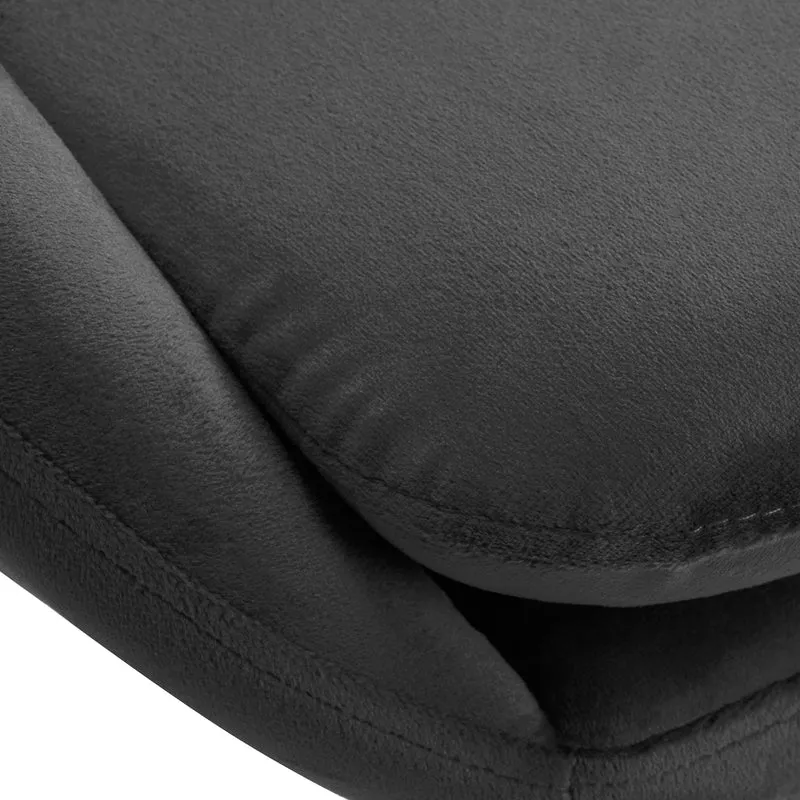 Drehstuhl Höhenverstellbar mit Lehne 4Rico QS-MF18G Samt Grau
