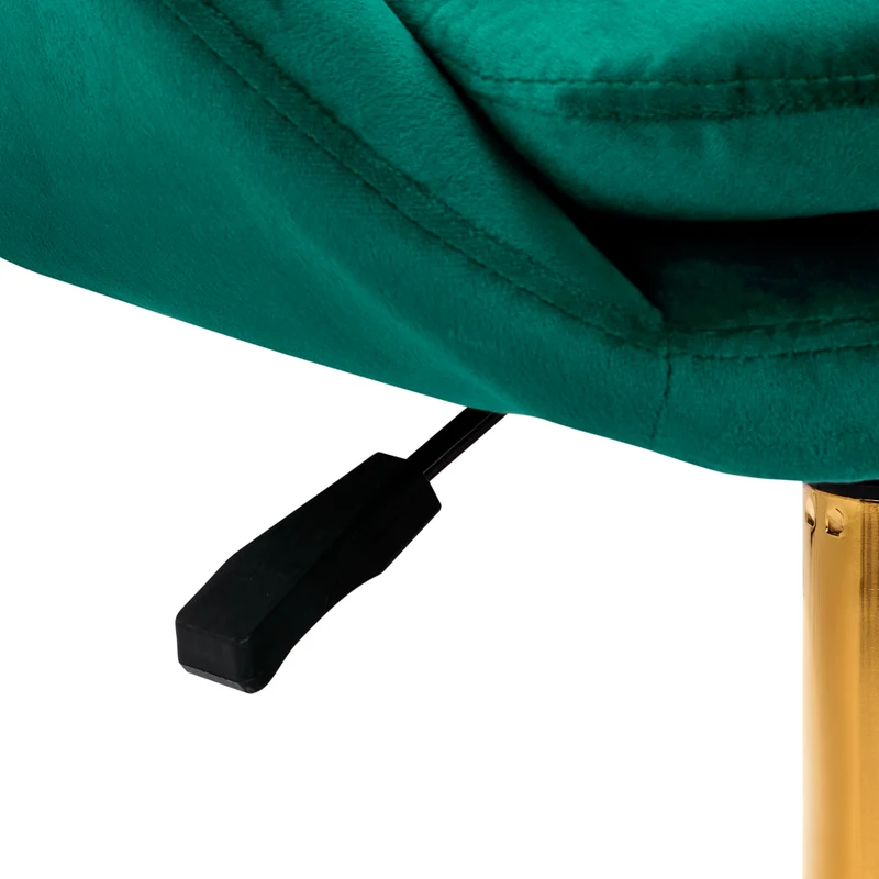 Drehstuhl Höhenverstellbar mit Lehne 4Rico QS-MF18G Samt Grün