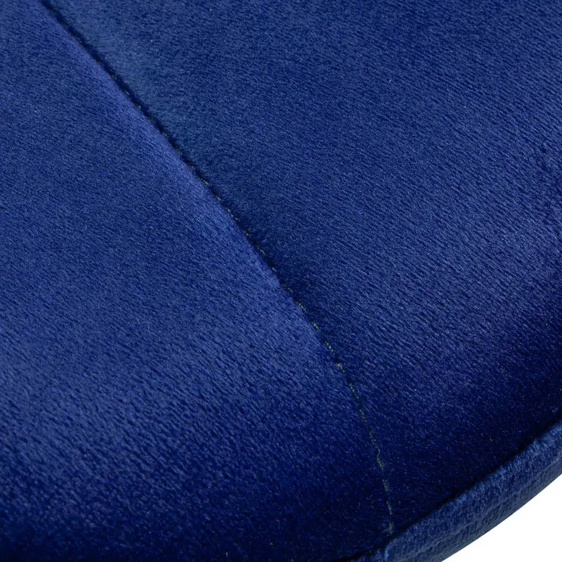 Stuhl Höhenverstellbar mit Lehne 4Rico QS-186 Samt Marineblau