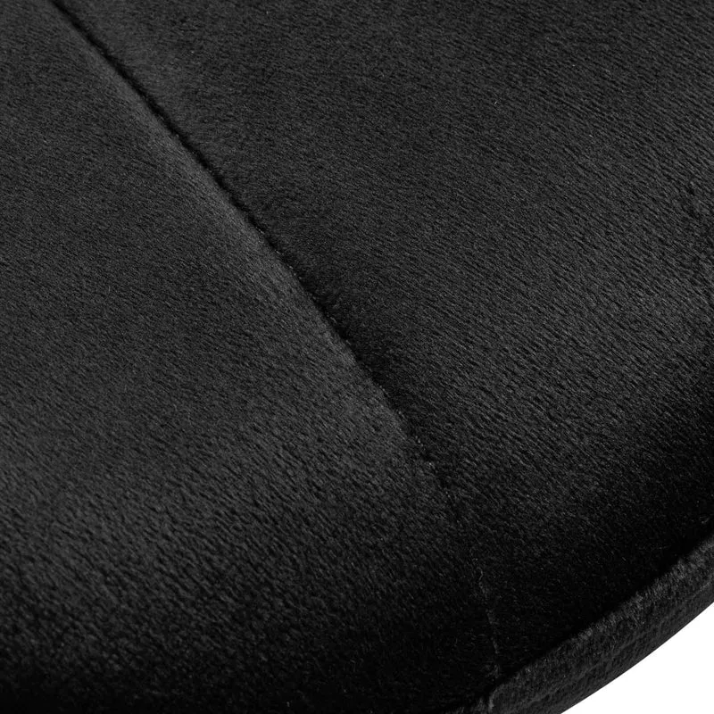 Stuhl Höhenverstellbar mit Lehne 4Rico QS-186 Samt Schwarz