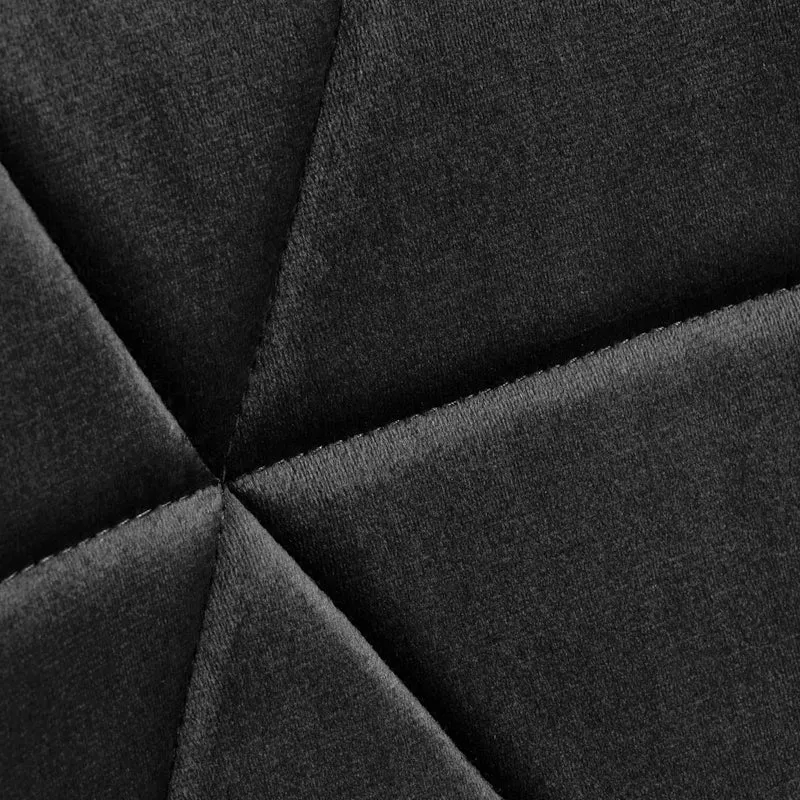Stuhl Höhenverstellbar mit Lehne 4Rico QS-186 Samt Schwarz