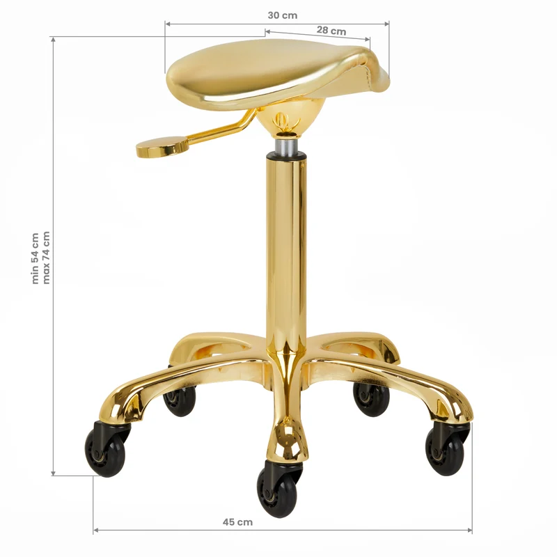 Rollhocker Höhenverstellbar Gabbiano Roll Speed Gold
