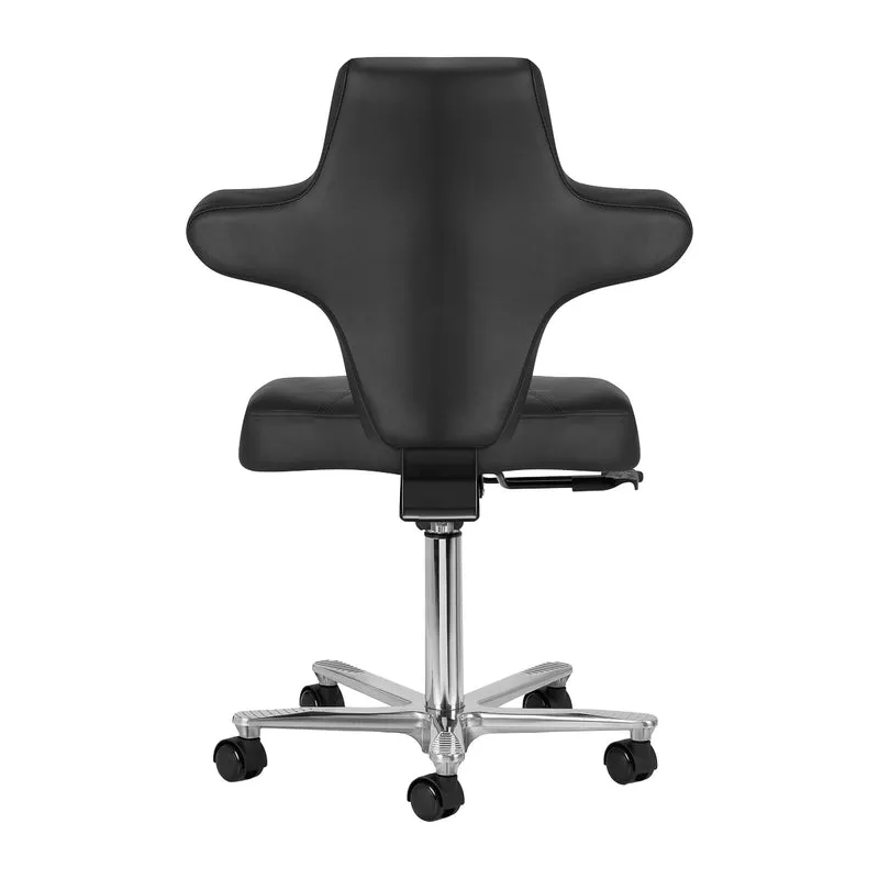 Rollhocker mit Lehne Azzurro Special 152 Schwarz