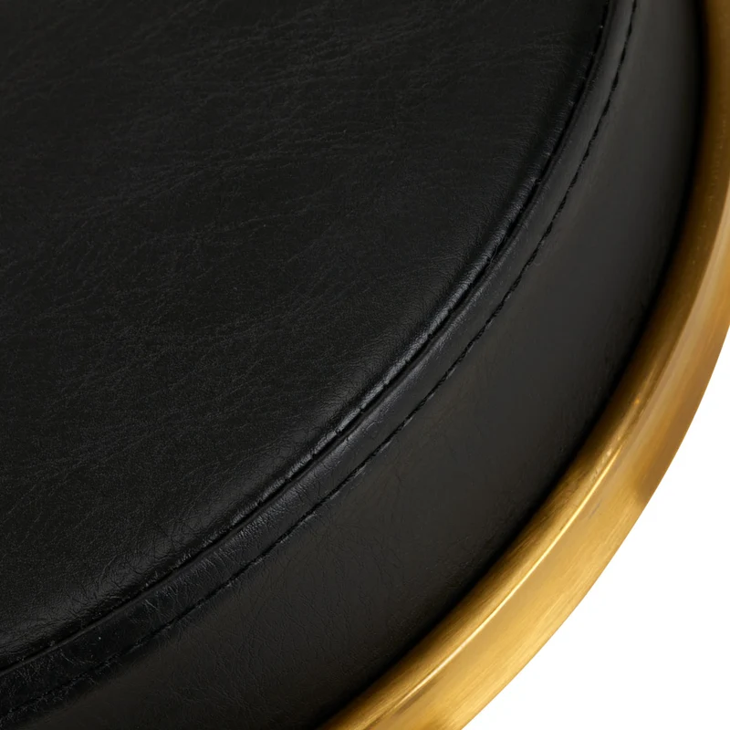Rollhocker Höhenverstellbar H4 Gold Schwarz