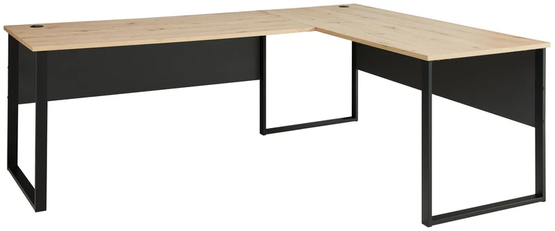 Komplettbüro MEMPHIS XI 9-teilig Front Artisan Eiche Korpus Graphit