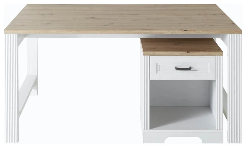 Rollcontainer JASMIN mit 1 Schubkasten Pinie weiß Nachbildung