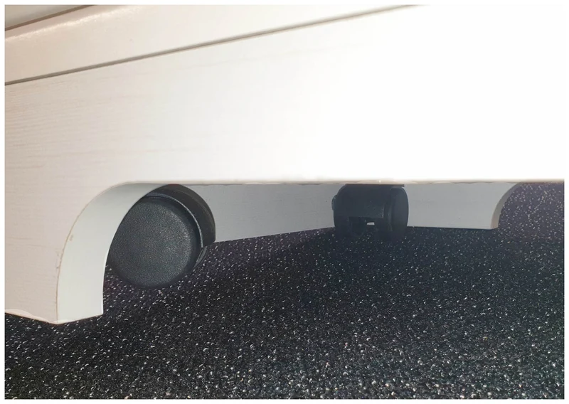 Rollcontainer JASMIN mit 3 Schubkästen Pinie weiß Nachbildung