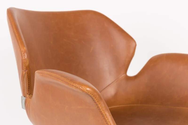 Bürostuhl NIKKI OFFICE ALL BROWN von Zuiver