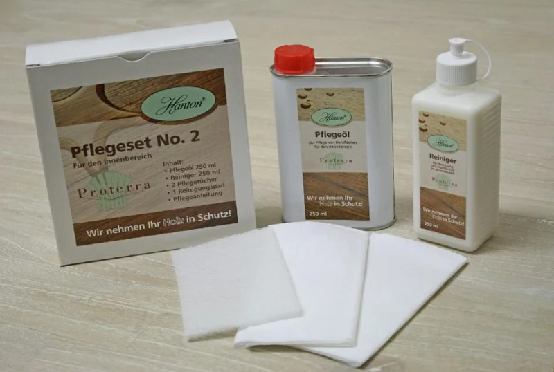 Proterra Holzpflegeset No. 1 – Das 5-teilige Set für gewachste Holzmöbel