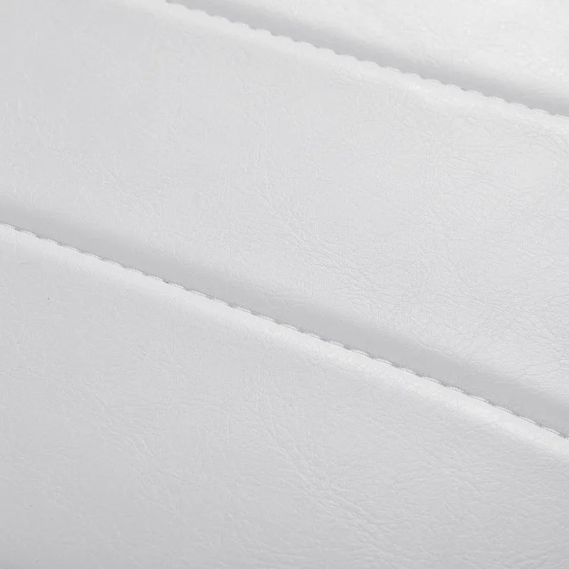 Rollhocker Höhenverstellbar mit Lehne Giovanni Y08 Weiß
