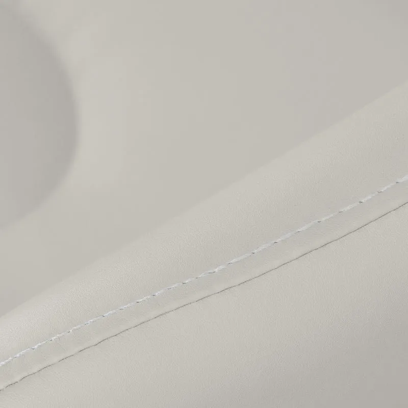 Rollhocker Höhenverstellbar mit Lehne Azzurro 156F Grau