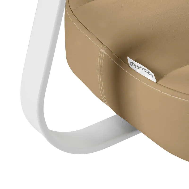 Rollhocker Höhenverstellbar mit Lehne Azzurro 156F Beige