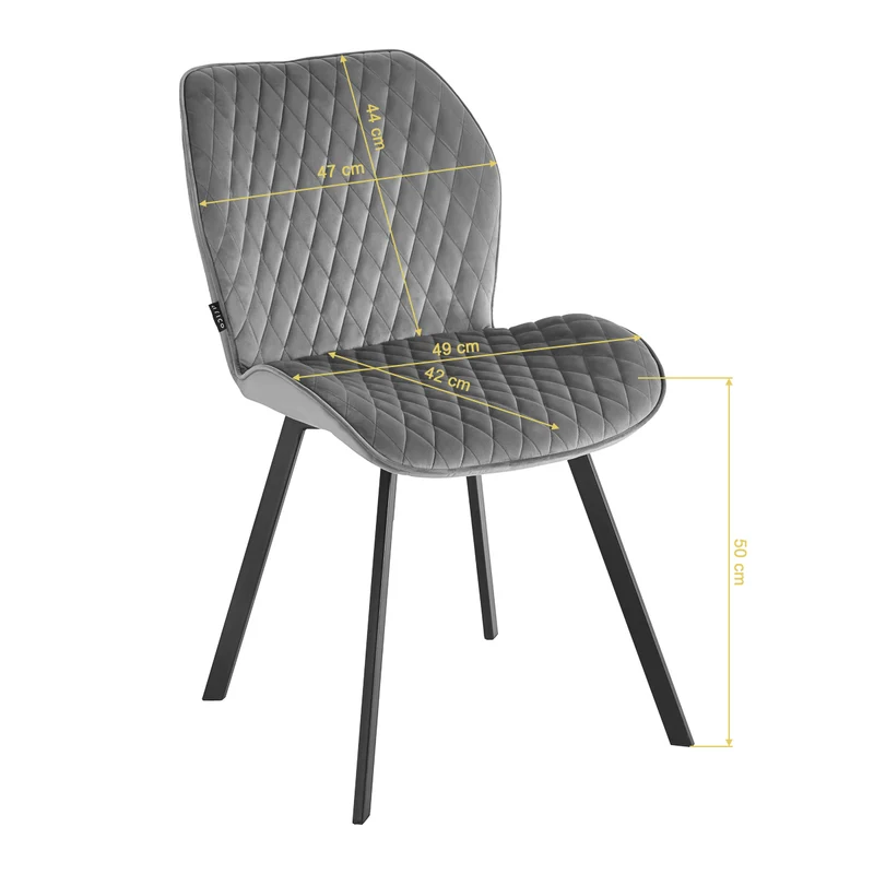 Stuhl 4Rico Vetro Grau