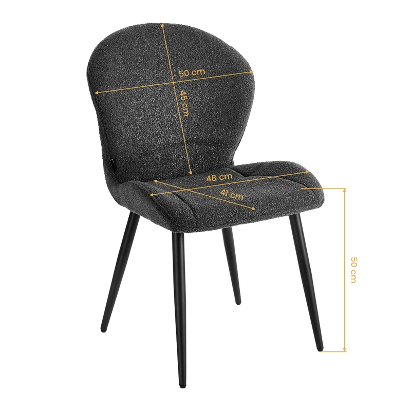 Stuhl 4Rico Lucente Schwarz