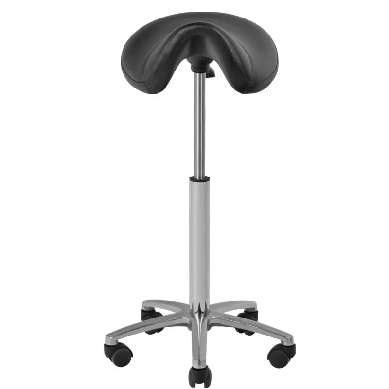 Sattelhocker Höhenverstellbar 001B Hoch Schwarz