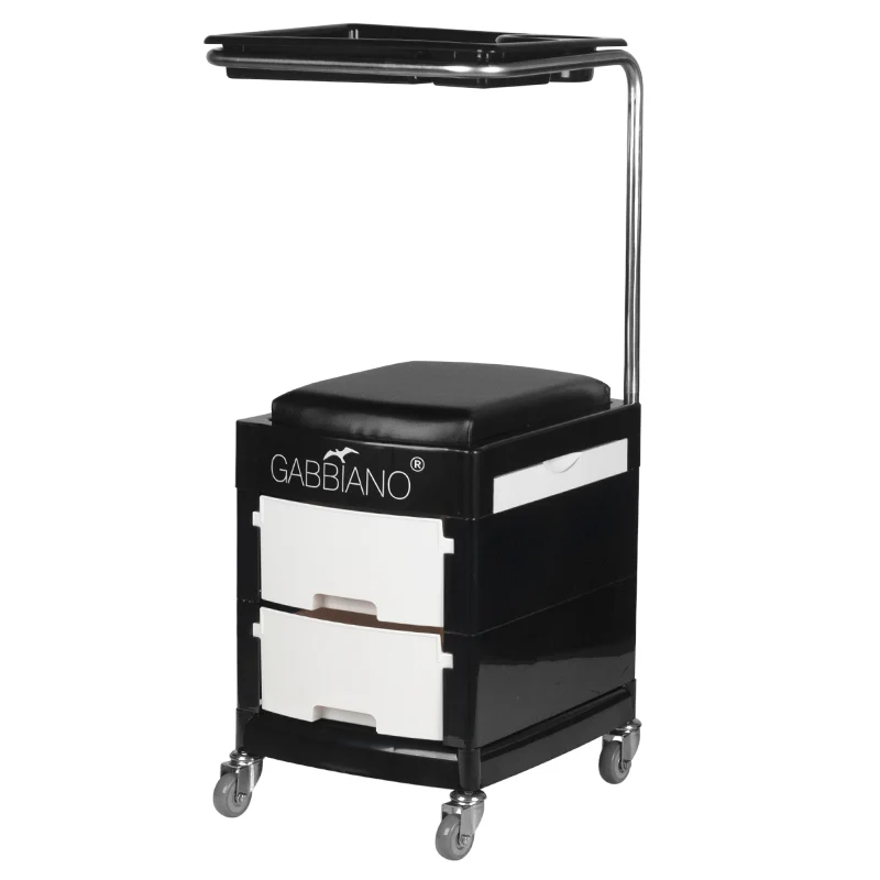 Rollhocker 16 Plus Schwarz/Weiß