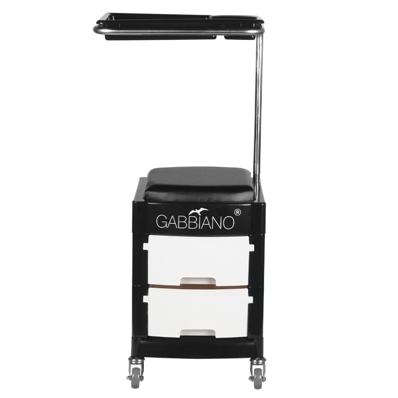 Rollhocker 16 Plus Schwarz/Weiß