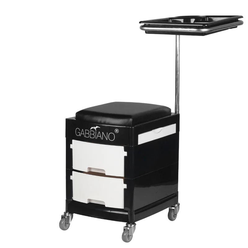 Rollhocker 16 Plus Schwarz/Weiß