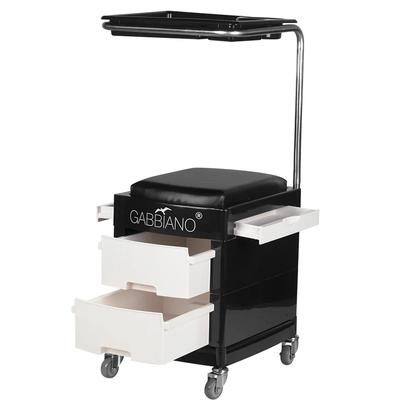 Rollhocker 16 Plus Schwarz/Weiß