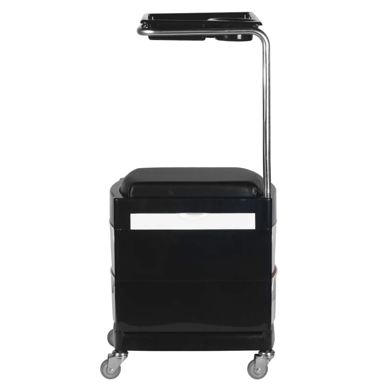 Rollhocker 16 Plus Schwarz/Weiß