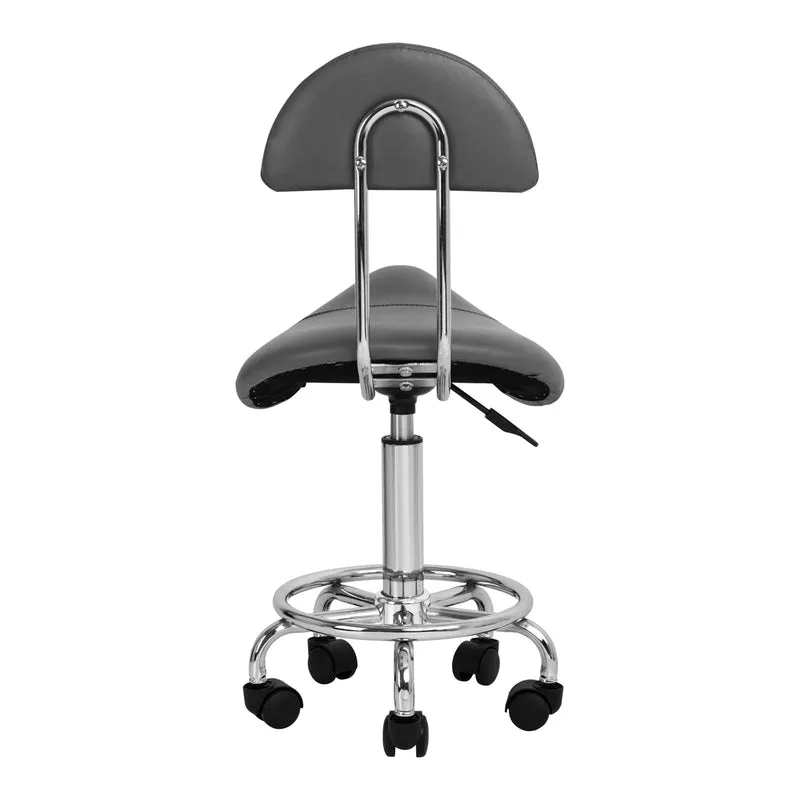 Sattelhocker mit Lehne 6001 Grau