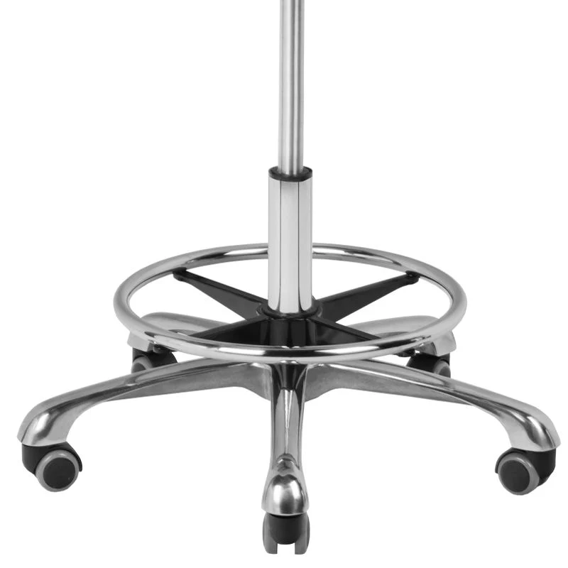 Rollhocker Höhenverstellbar mit Lehne A-4299 Weiß