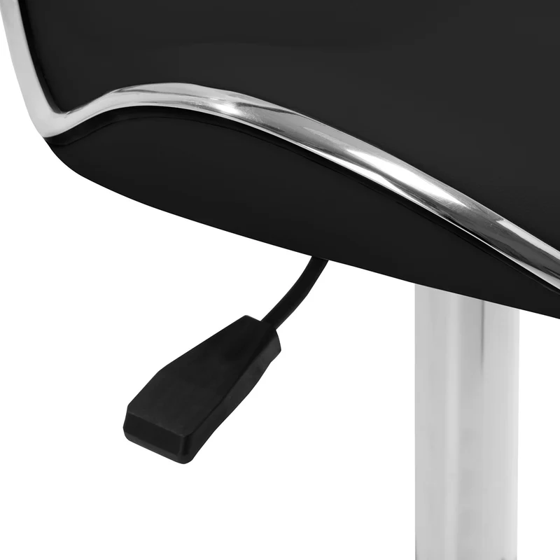 Rollhocker Höhenverstellbar mit Lehne Gabbiano Q-4599 Schwarz